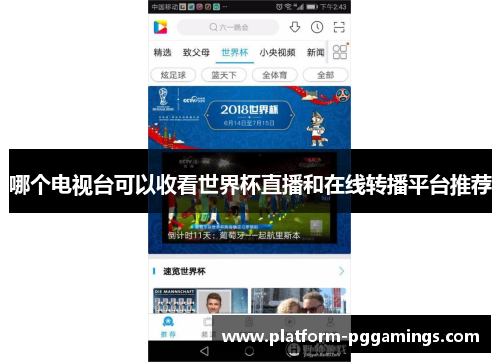 哪个电视台可以收看世界杯直播和在线转播平台推荐