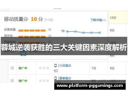 蓉城逆袭获胜的三大关键因素深度解析