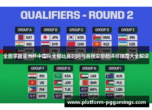 全面掌握亚洲杯中国队全部比赛时间与赛程安排超详尽指南大全解读